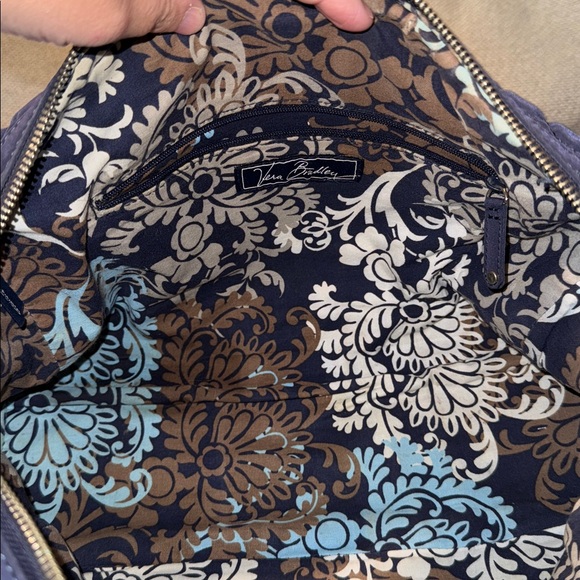 Vera Bradley Navy Quilted Shoulder Bag - Picture 12 of 13